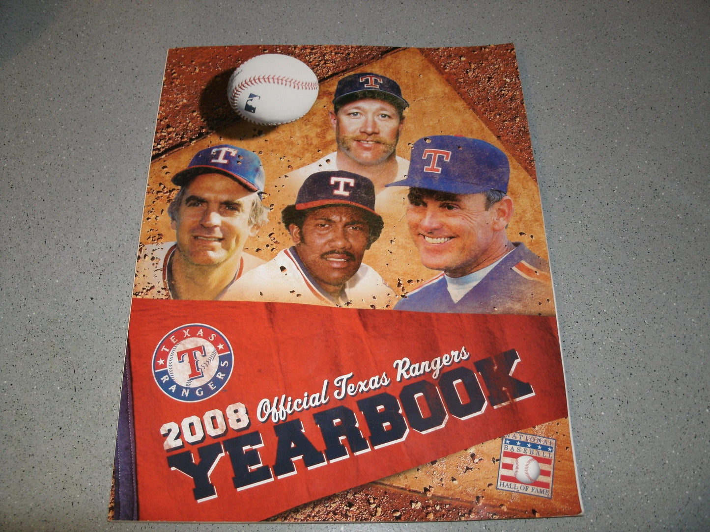 2008 Official Texas Rangers Yearbook. Used.