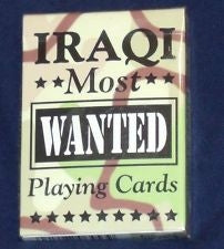Iraqi Most Wanted Playing Cards. 041187064539.
