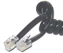 SBC SB0649. 7' Black Telephone/Modem Line with Connectors.