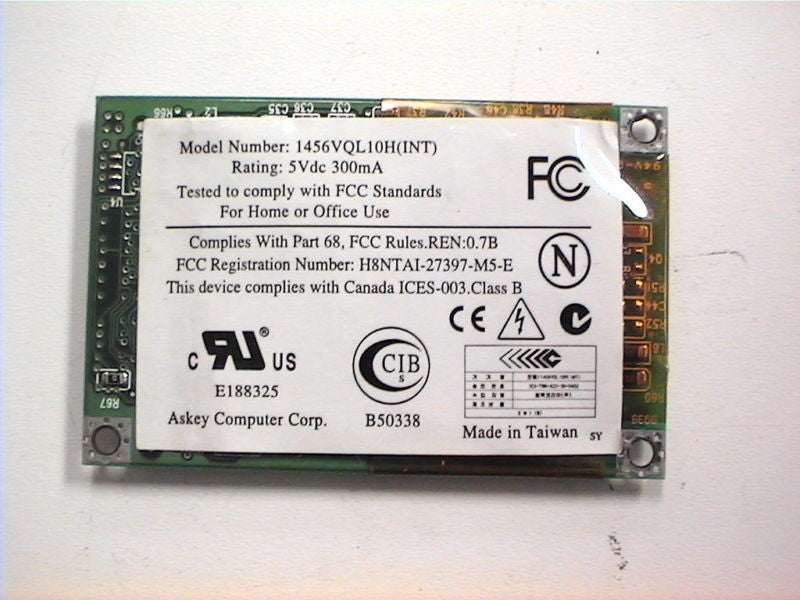 Compaq Armada M700 Modem Card 121896-001 1456VQL10H.