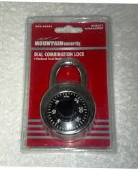 Mountain 202-490001 Security Dial Combination Padlock. New.