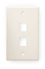 AMP 5LZ16, NetConnect 408-3282 Almond 2 Port. Low Profile.