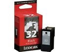 Lexmark 32 Print Cartridge. Black. 200 Page. New OEM
