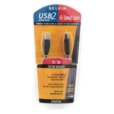 Belkin F3U133-03 USB 2.0 3'/0.9m High Speed Cable. New.