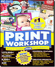 ValuSoft Print Workshop 2008. DVD ROM PC. 755142714222. New.