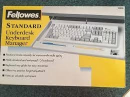 Fellowes 93800 Underdesk Keyboard Manager. New.