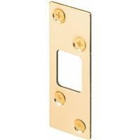 Prime Line Deadbolt Strike. Brass Plated. Model: E-2235.