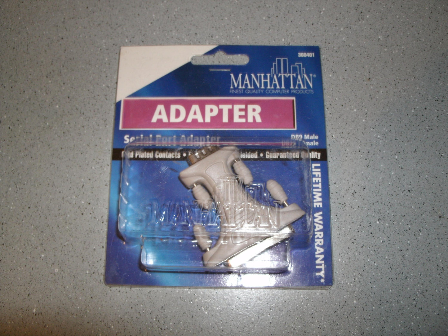Manhattan 360401 Serial Port Adapter. DB9M to DB25F.