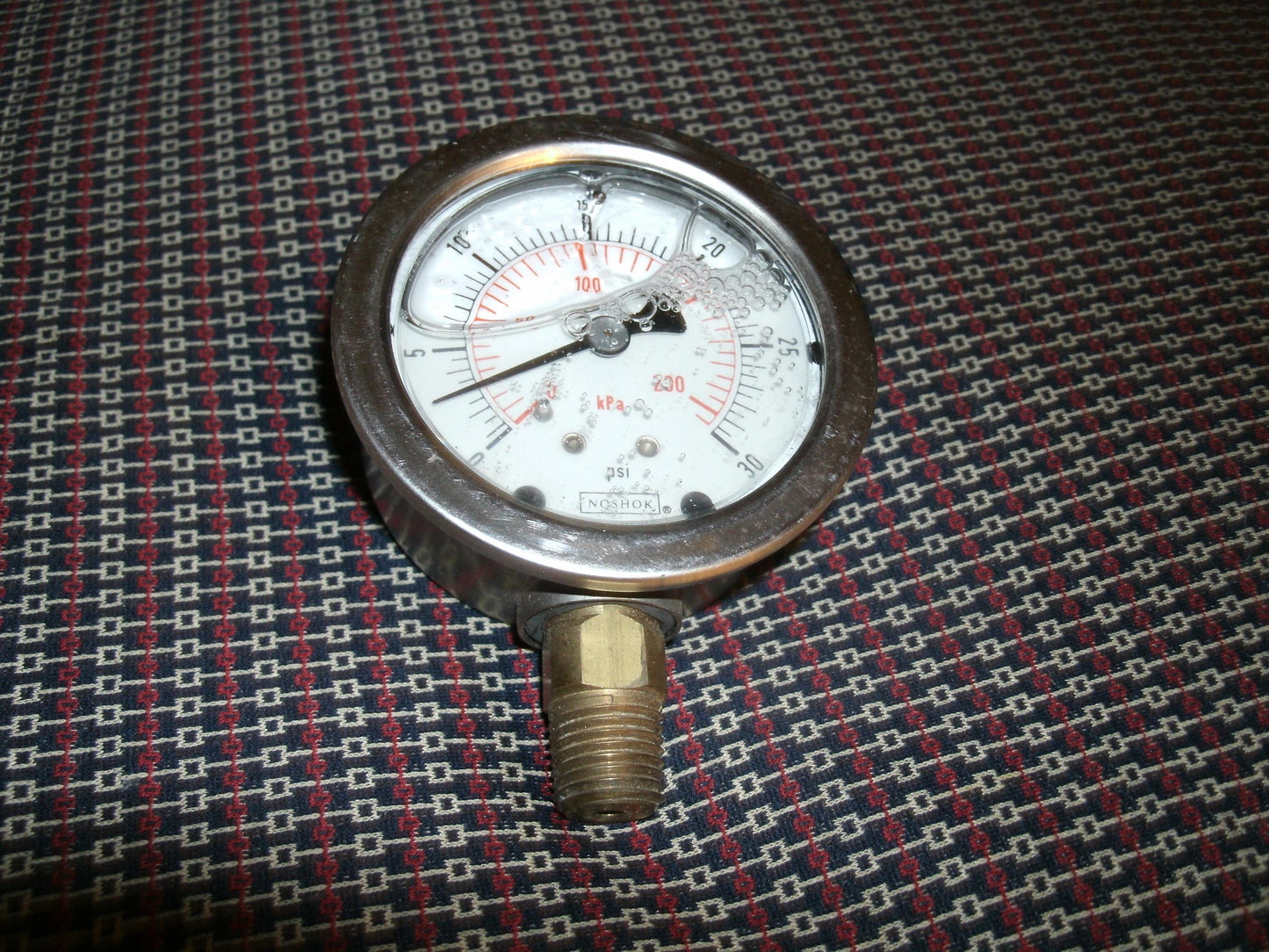 Noshok 25.901-30PSI Pressure Gauge. New.