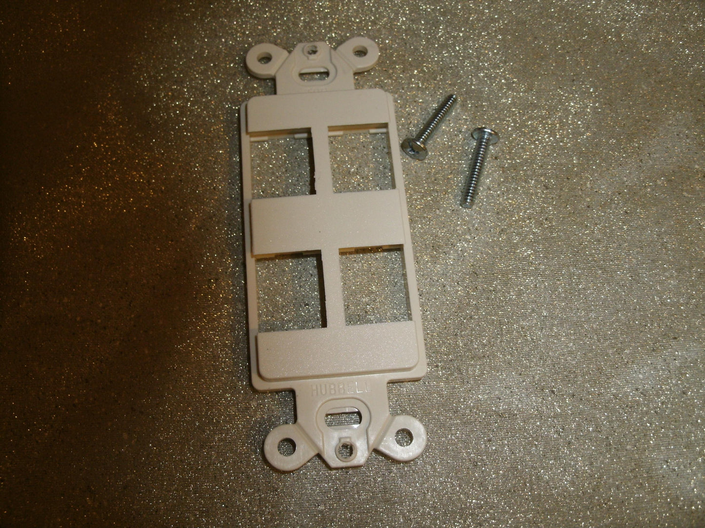 Hubbell ISF40W INFINe Styleline Frame. 4 Port.. Office White.