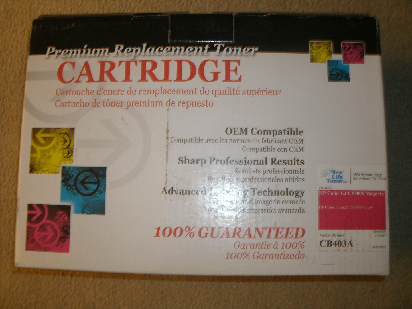 HP Magenta LaserJet CP4005. New.