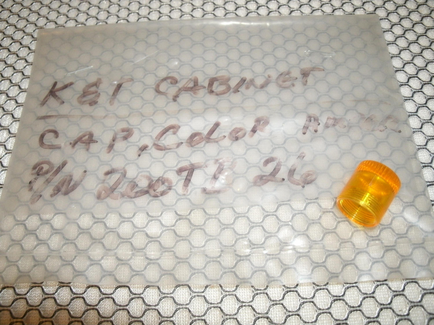 K&T 200TB26 Cabinet Cap. New. Amber.