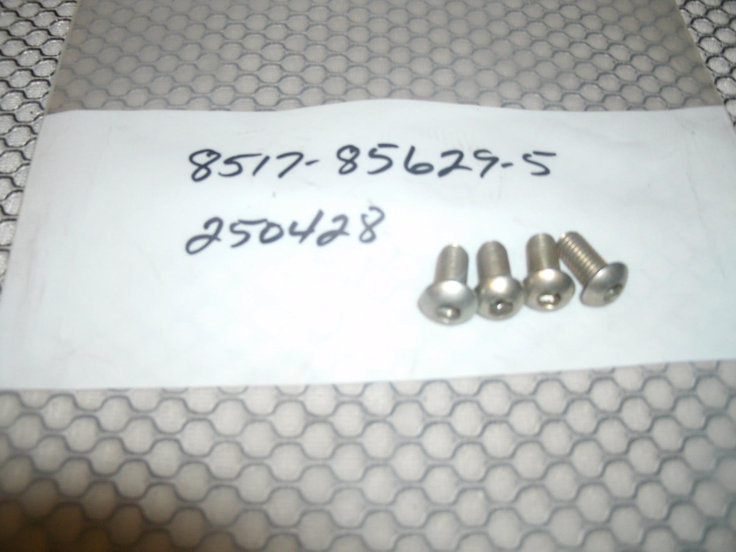 Seven Sided Screw Heads. 250428. New.