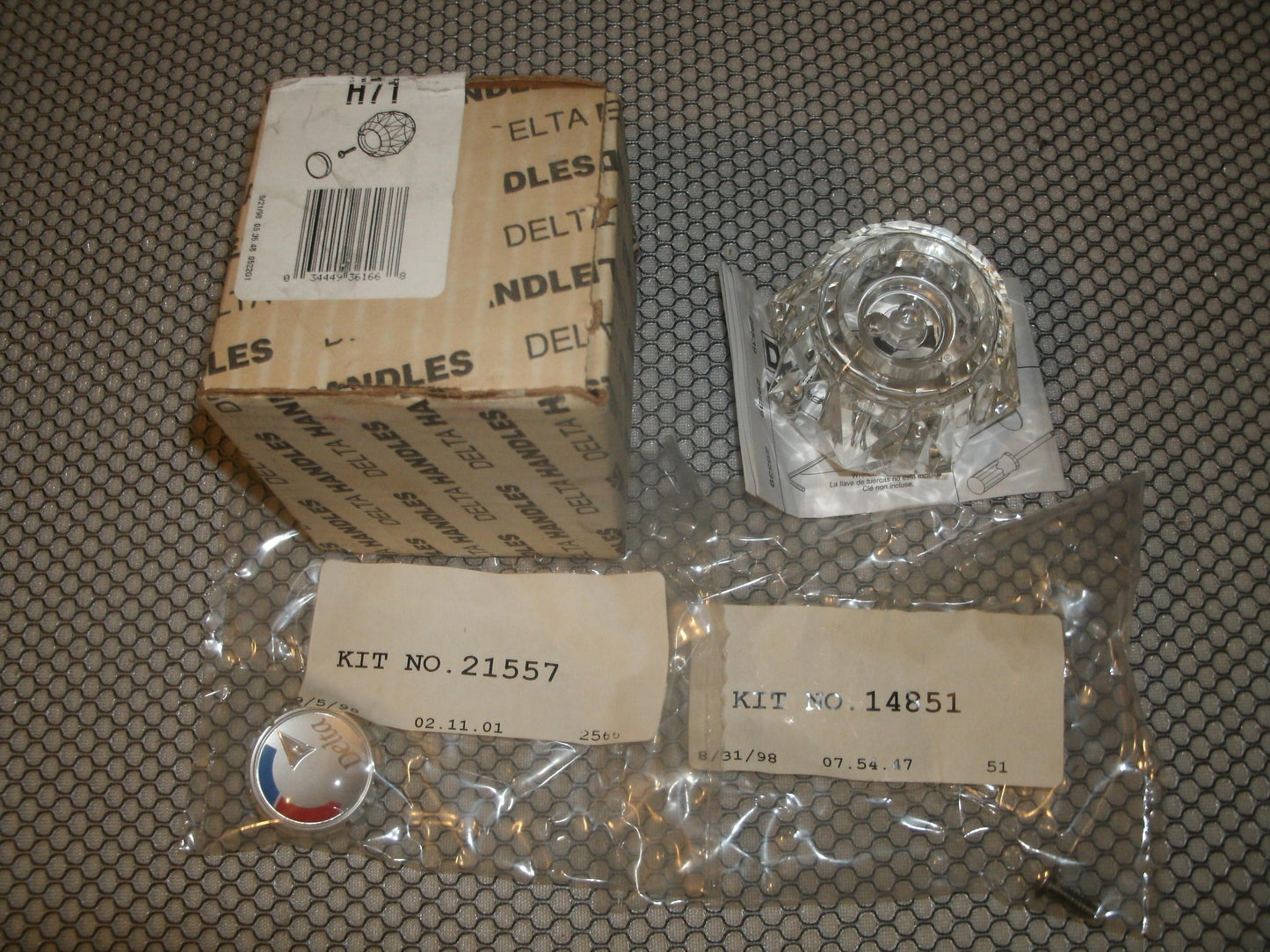 Delta H71 Kit. One Large Monitor Clear Handle.