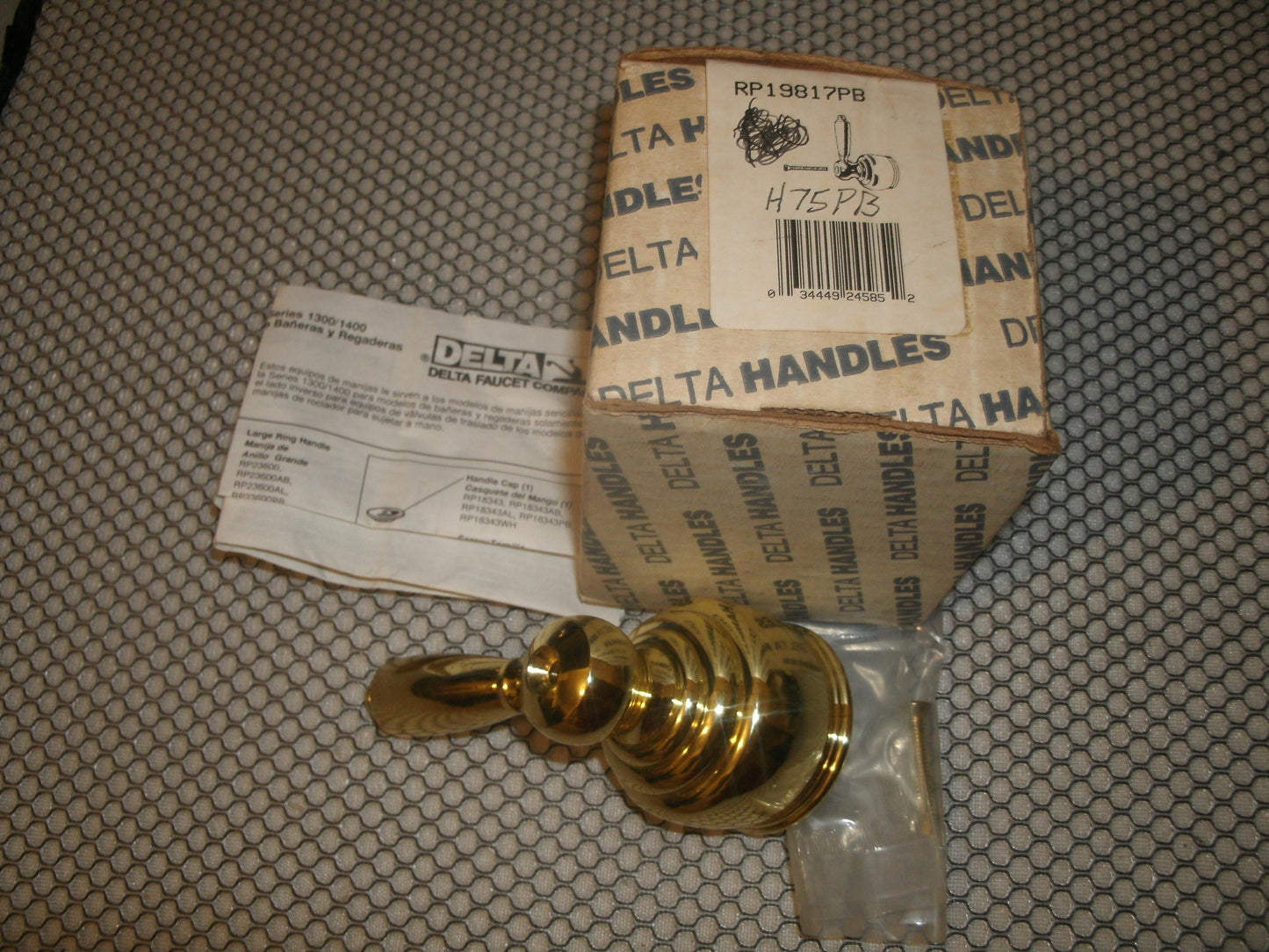 Delta RP19817PB Single Metal Lever Handle Kit. New.