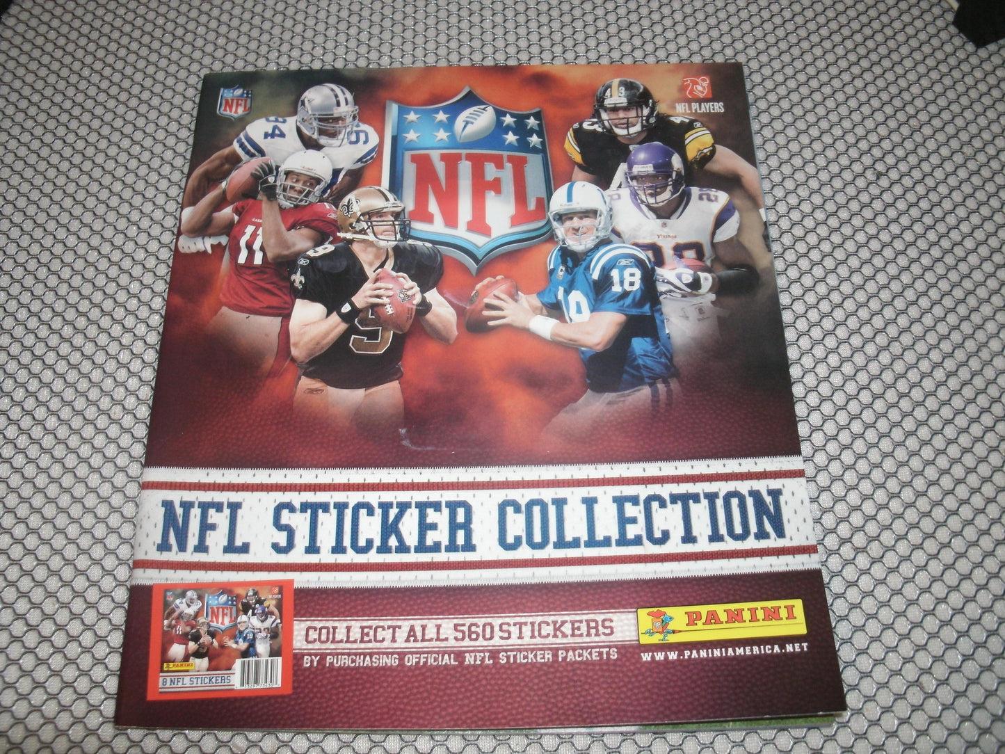NFL Sticker Collection Book. 2010 Yearbook. New.