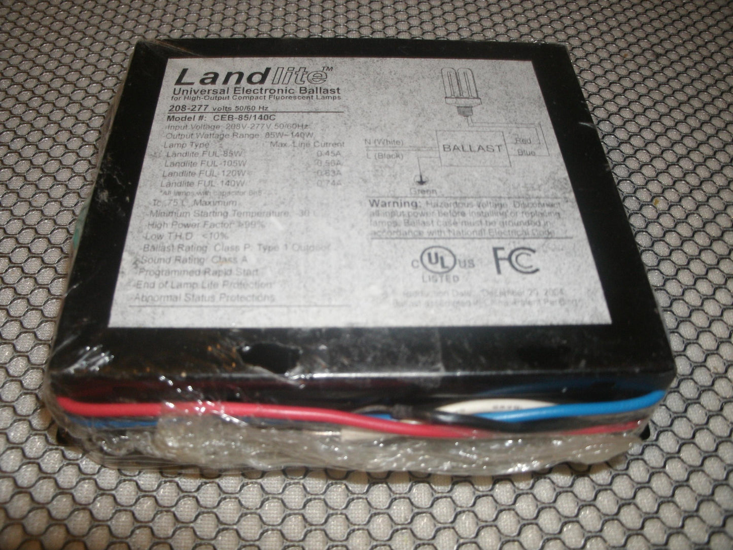 Landlite CEB-85/140C Universal Electronic Ballast. New. (42)