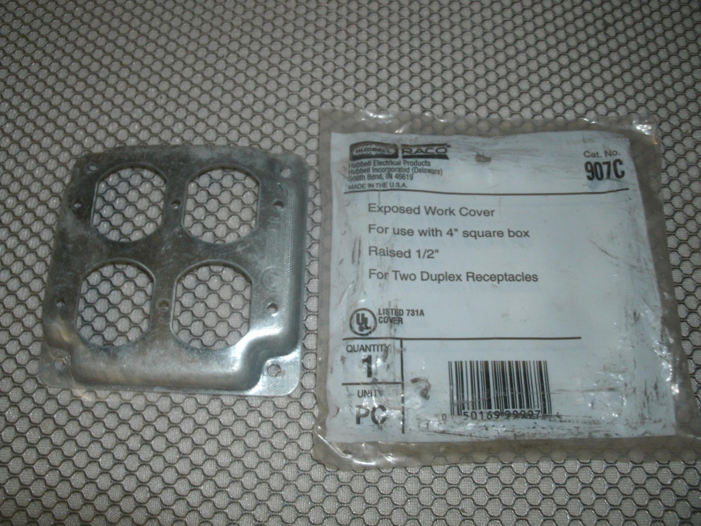 Hubbell 907C Exposed Work Cover. New. (C3)