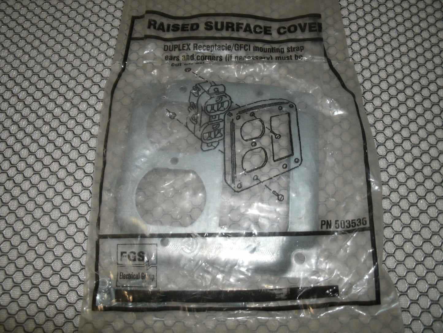 EGS PN 503536 Raised Surface Cover. New. (C3)