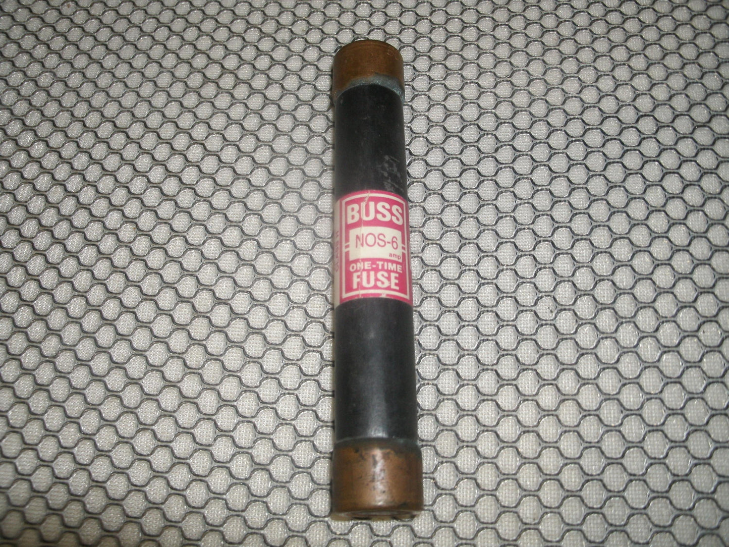 Buss NOS-6 One Time Fuse.