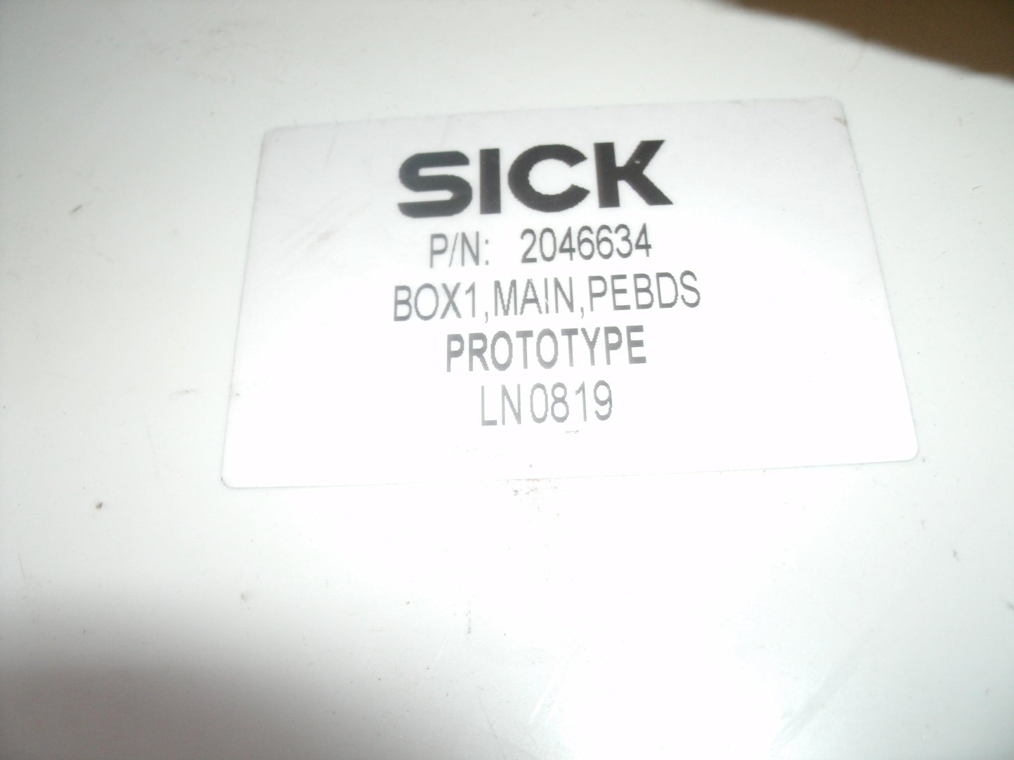 Sick 2046634 Prototype. Refurbished. Working Pull.