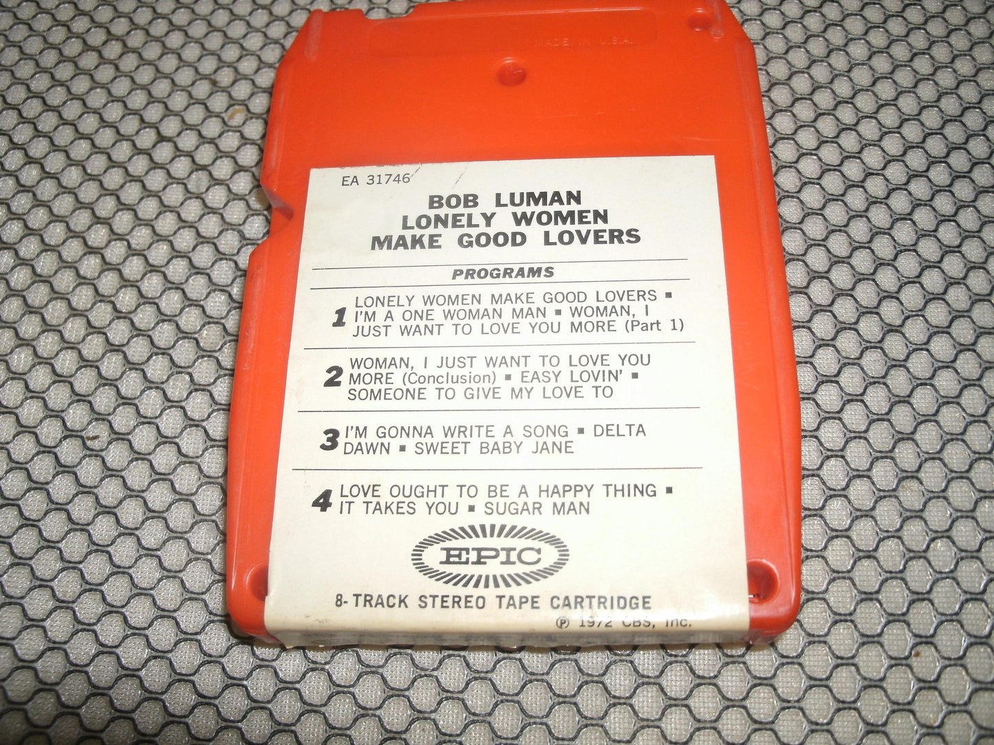 Bob Luman. Lonely Women Make Good Lovers. 8 Track Tape.