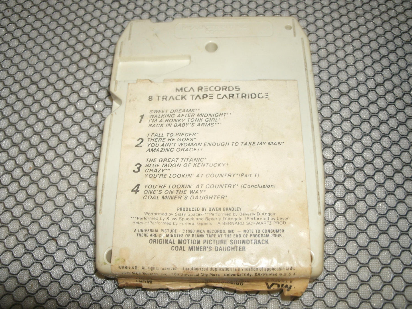 Coal Miner's Daughters. 8 Track Tape. MCAT-5107. Used.