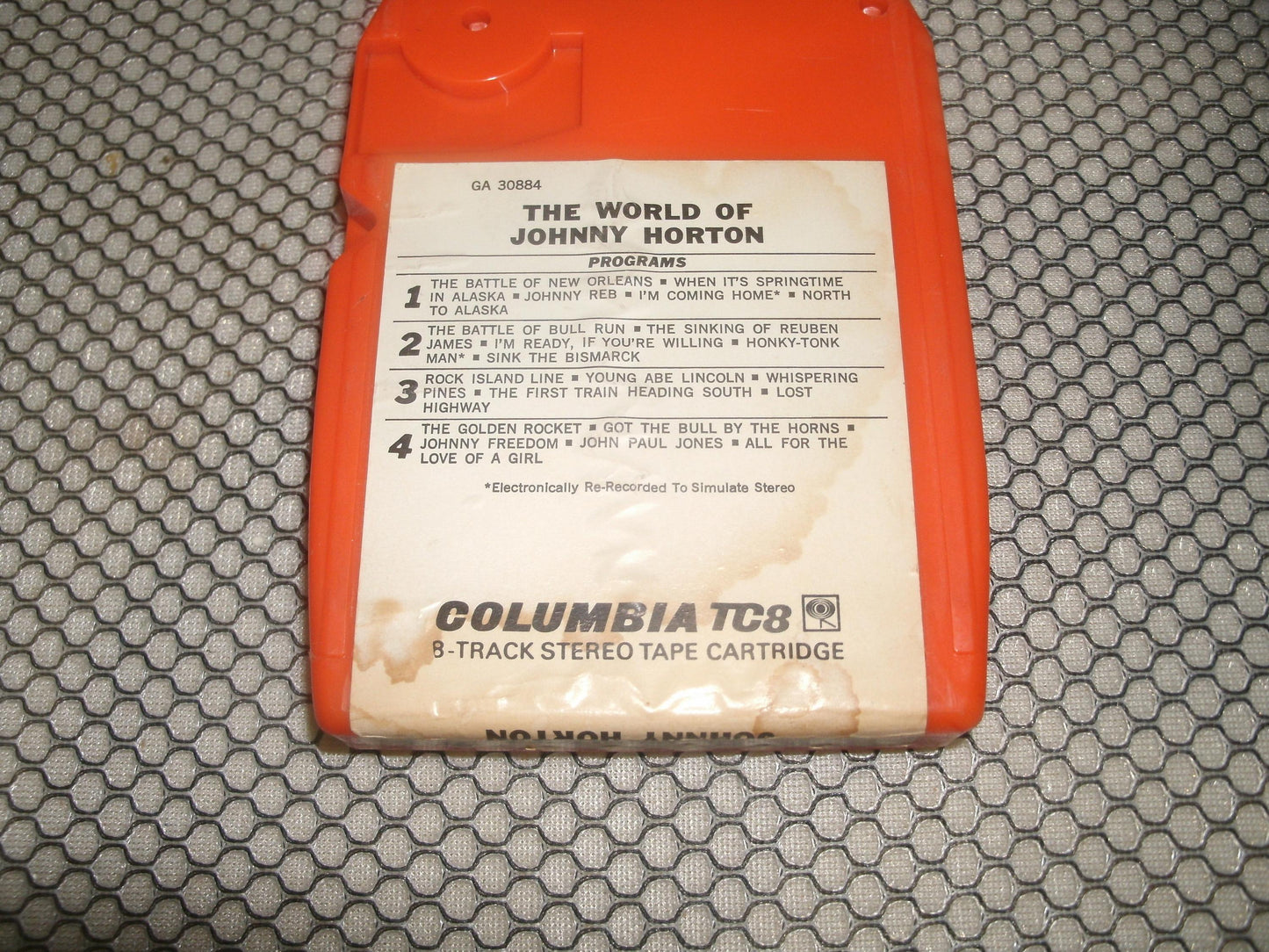 The World of Johnny Horton. 8 Track Tape. Used.