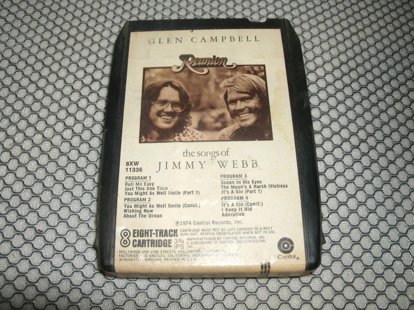 Glen Campbell. Reunion. 8XW 11336. 8 Track Tape.