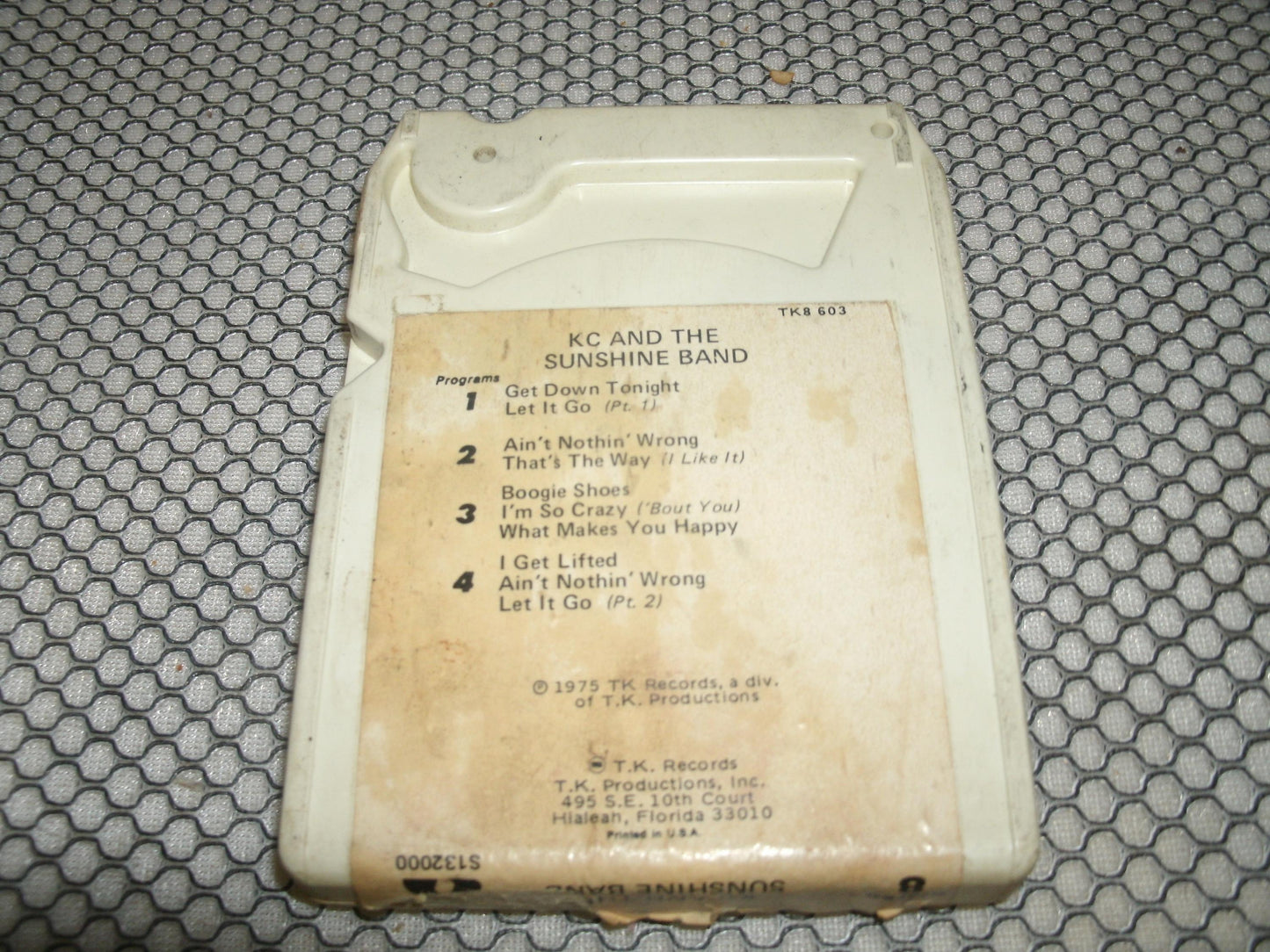 KC and the Sunshine Band. TK3 603. 8 Track Tape.