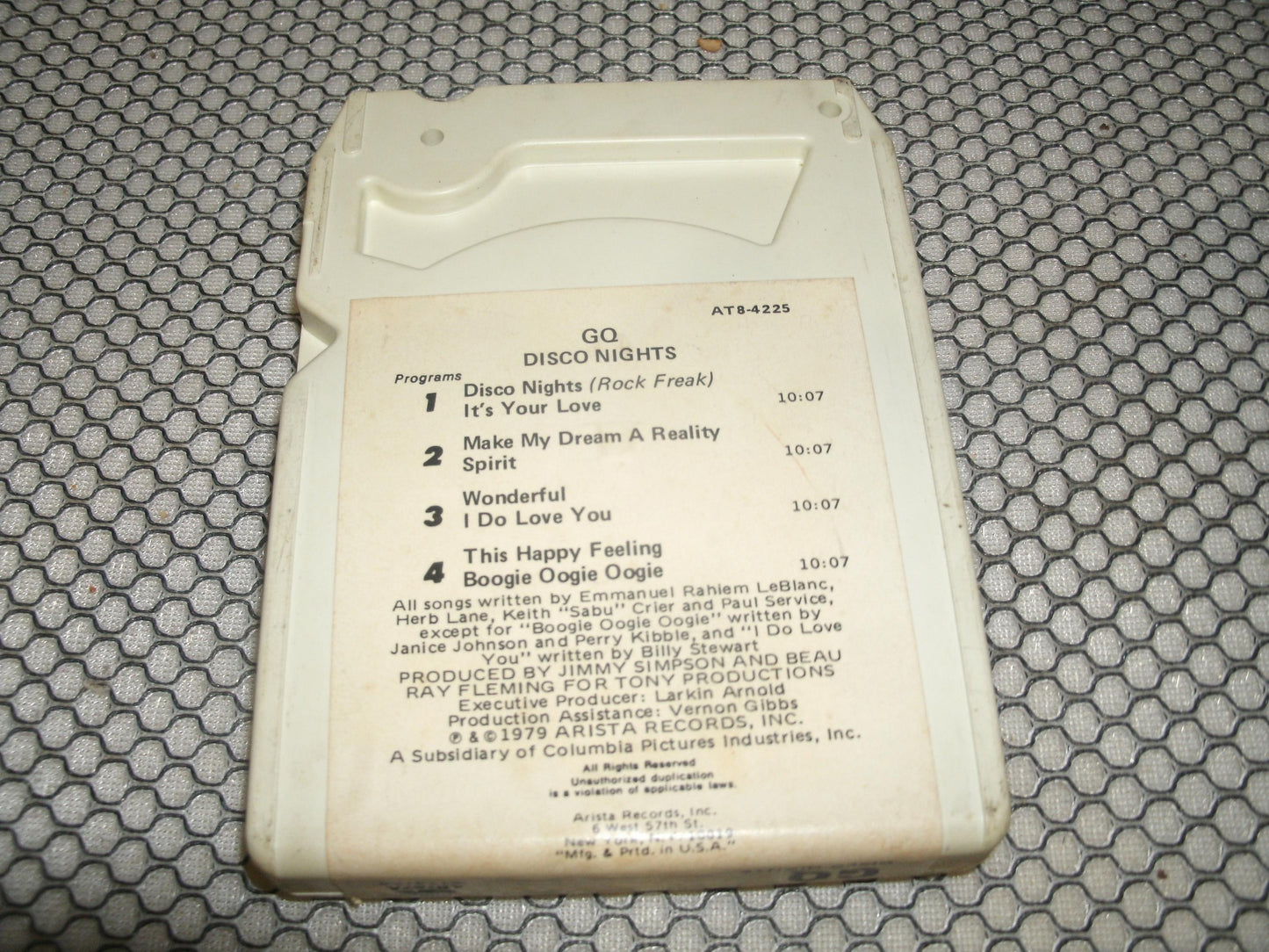 GQ Disco Nights. Used. 8 Track Tape. AT 8-4225.