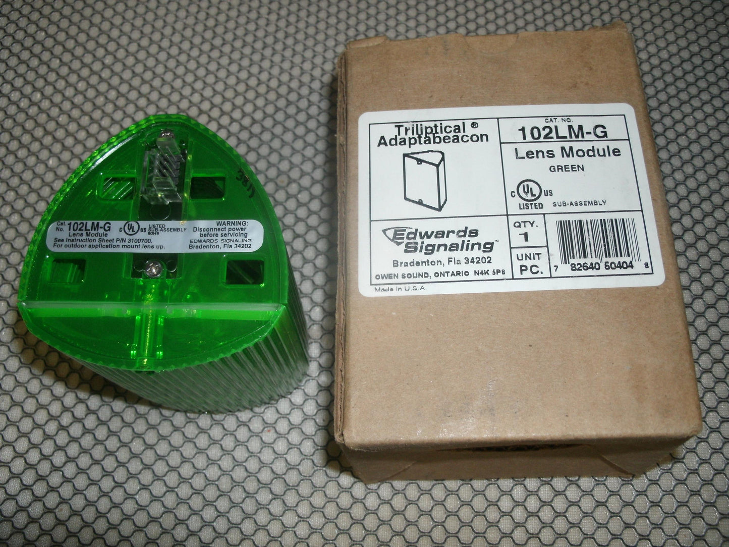 Edwards Signaling 102LM-G Lens Module. Green. New.