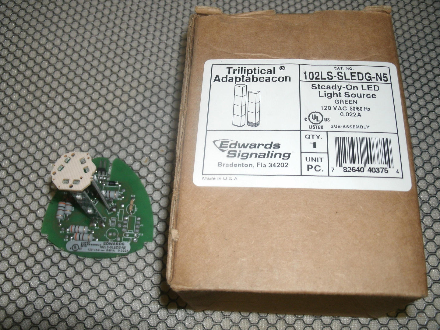 Edwards Signaling 102LS-SLEDG-N5 Green Light Source.