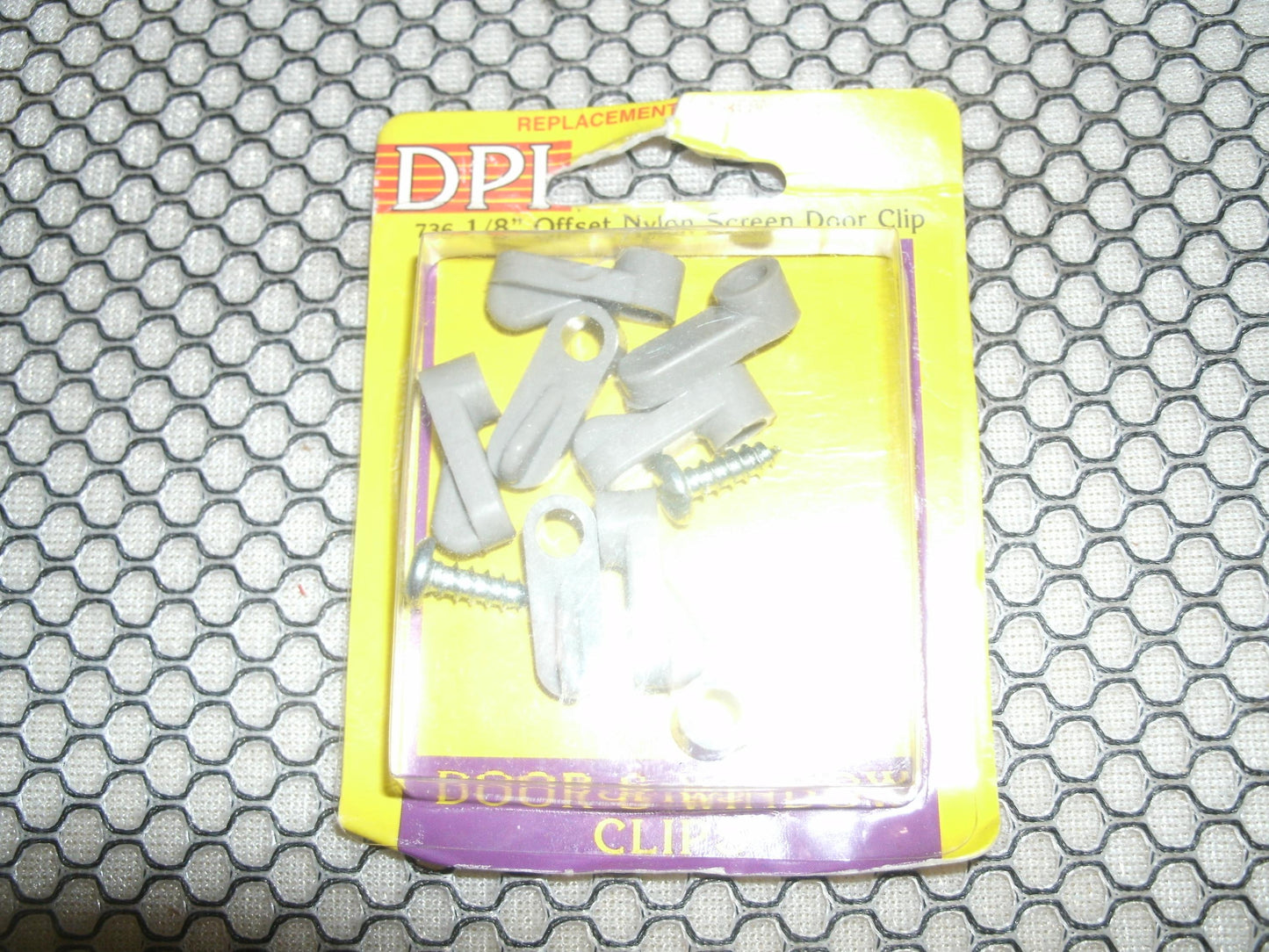 DPI 721 Offset Nylon Screen Door Clips. 1/16". New.