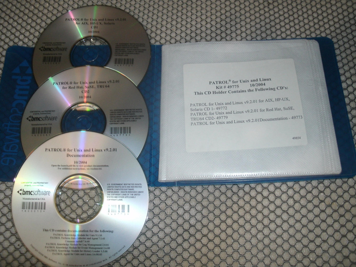 BMC Software 49775 Kit For Unix and Linux. New.