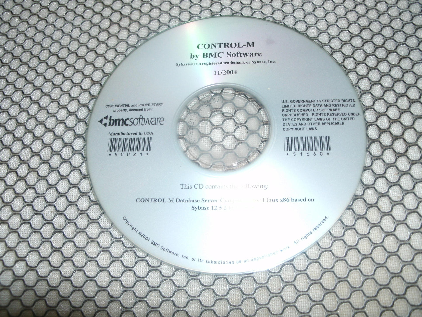Control-M for BMC Software. 51660. CD.