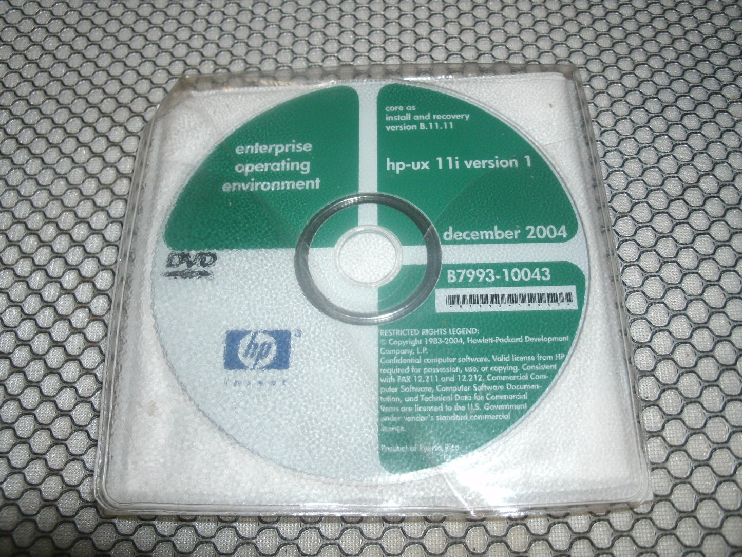 HP-UX 11i Version 1. B7993-10043. CD. B7993-60190.