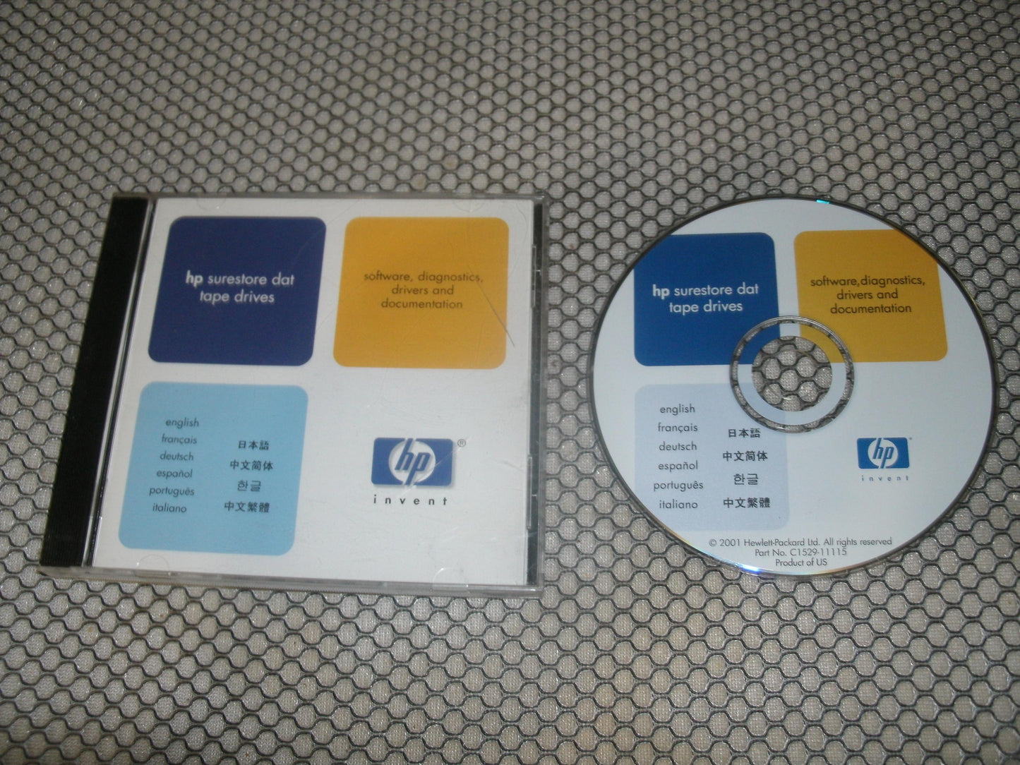 HP Superstore DAT Tape Drive Software. C1529-11115.