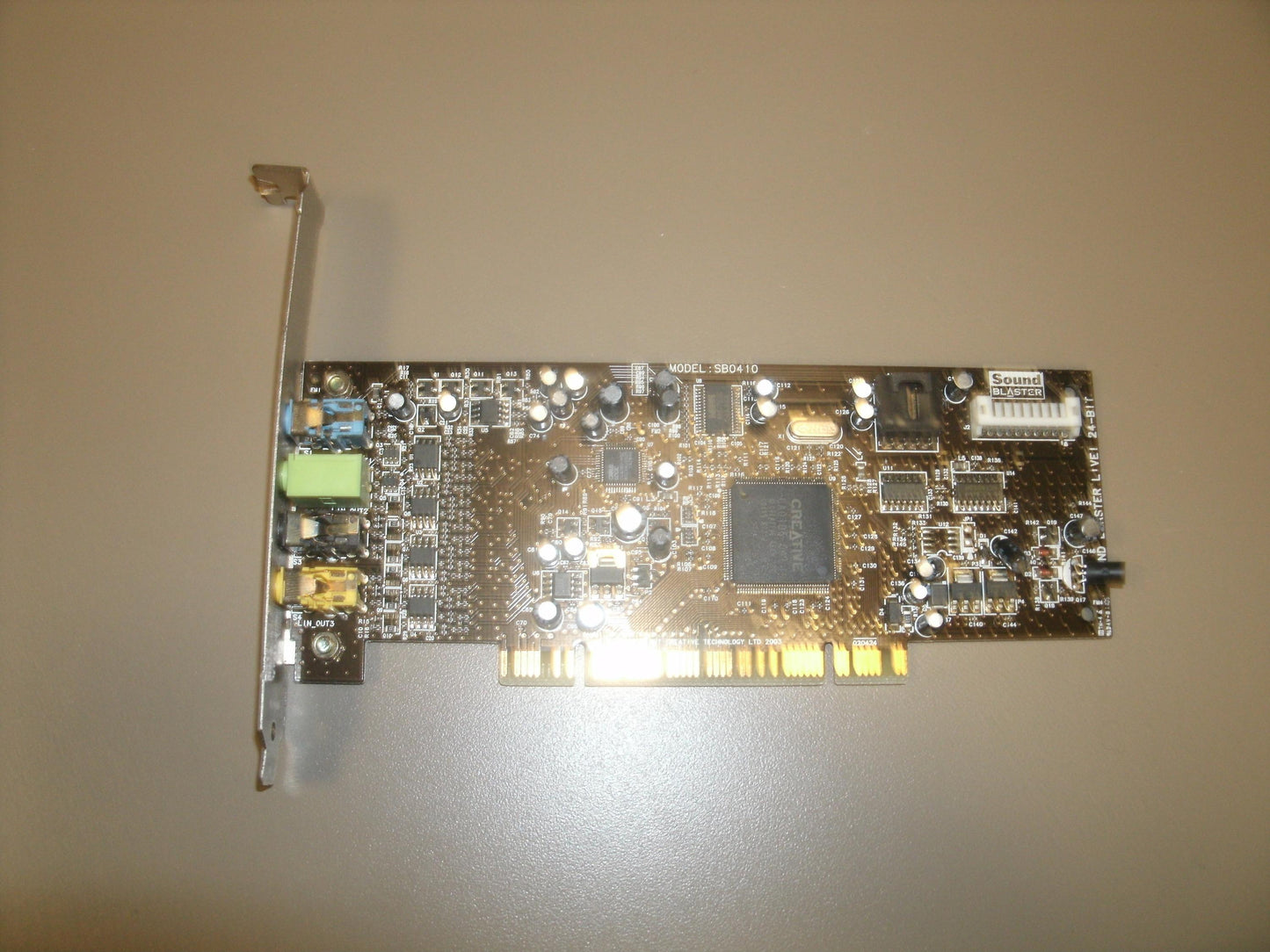 Creative SB0410 Sound Blaster Audio Card.