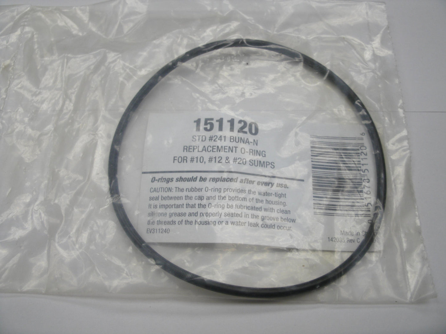 Pentek 151120 Buna-N O-Ring. New.
