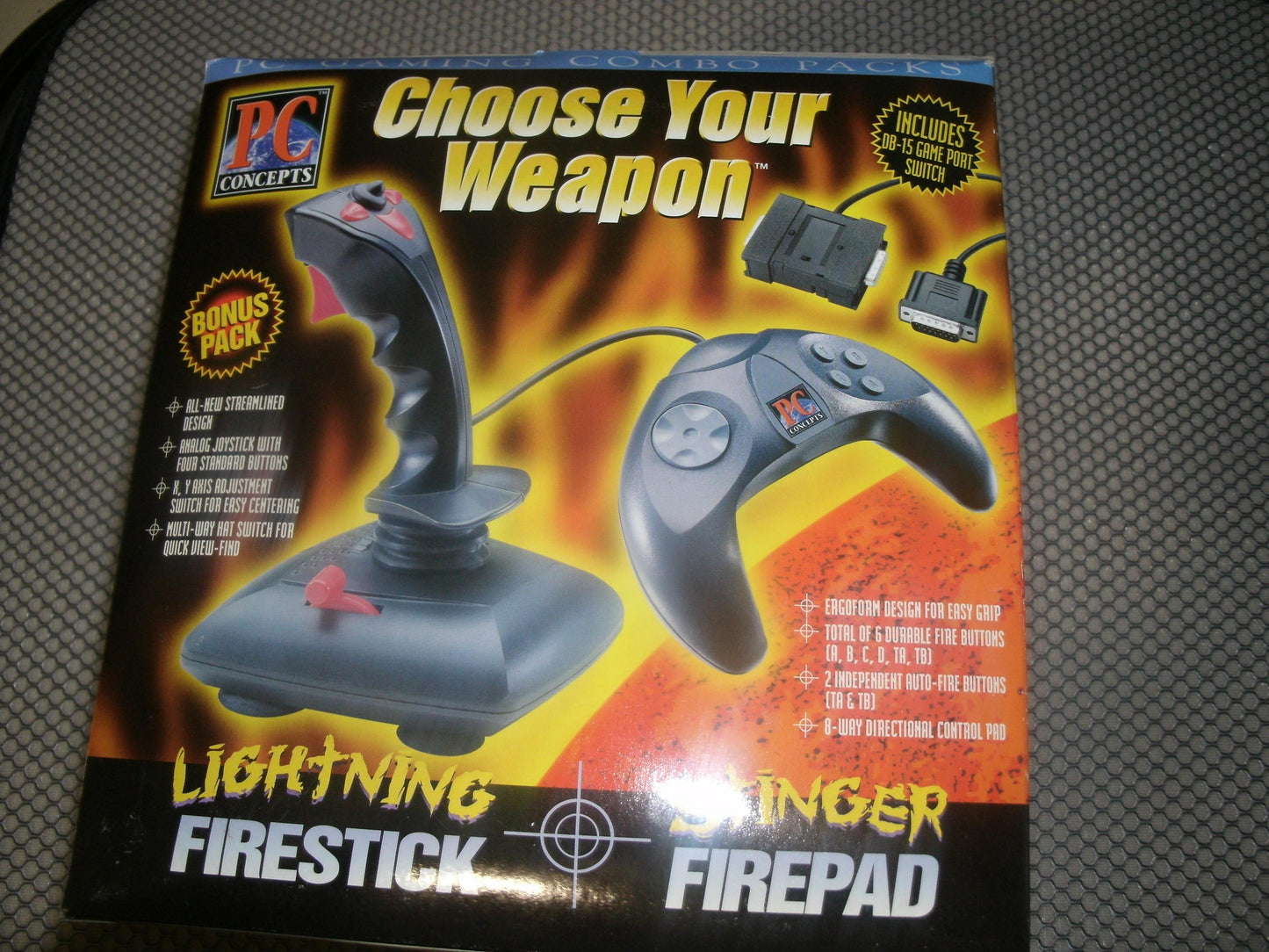 PC Concepts 16811 Choose Your Weapon: Joystick and a Gamepad.