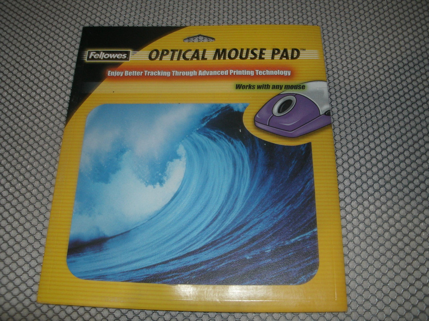Fellowes FEL58763 Optical Mouse Pad. Ocean Wave. New.