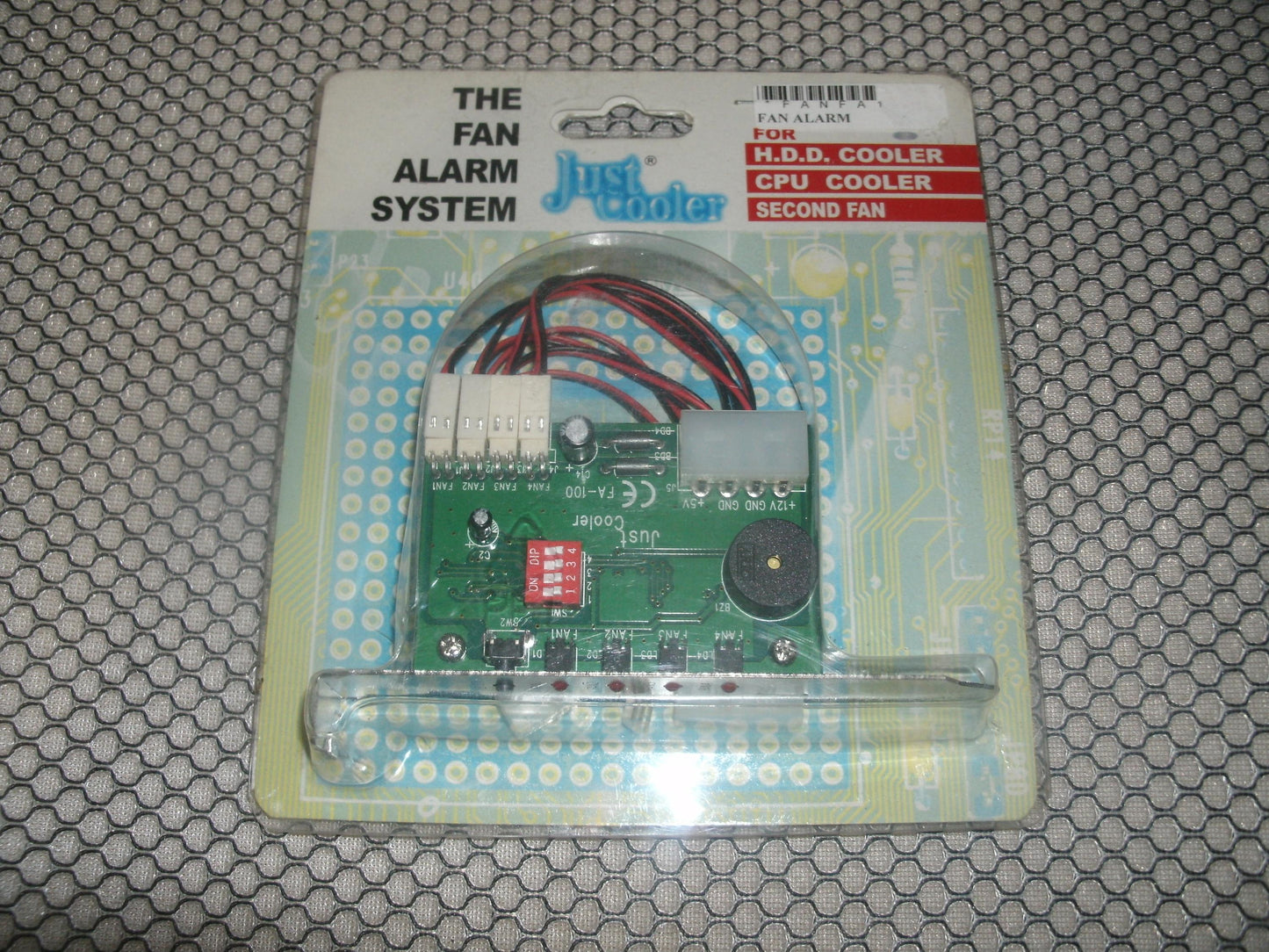 Just Cool FA-100. 4 Fan Alarm System with LED lights. New.