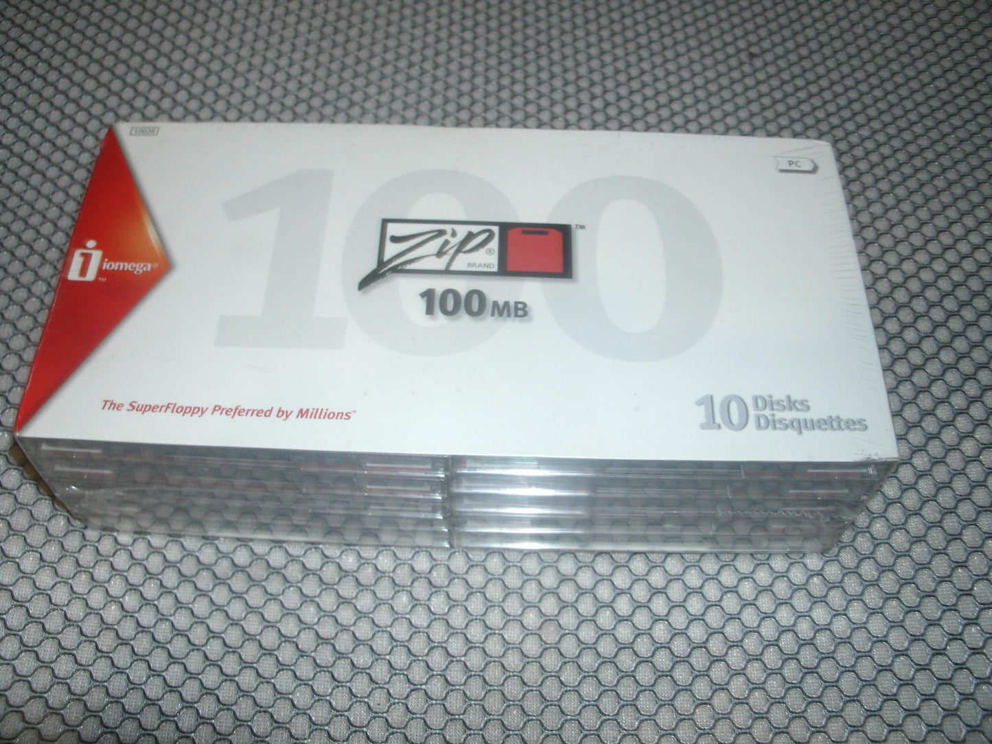 Iomega 10028 Zip 100MB 10 Disk Pack for a PC. 742709100284