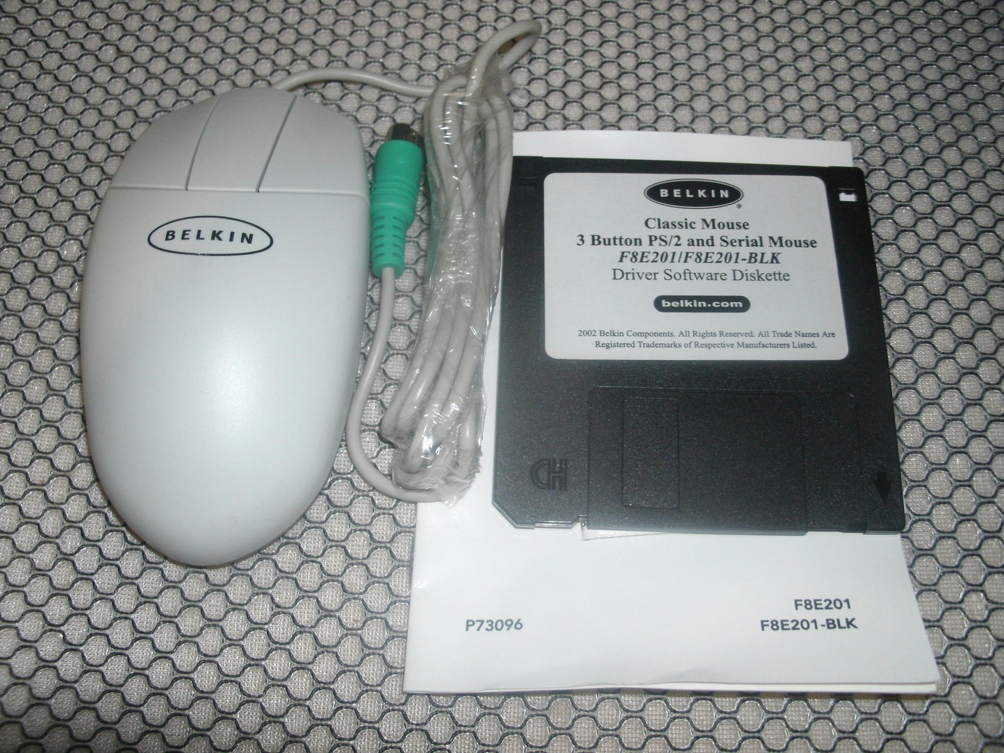 Belkin F8E201. 3 Button PS/2 Mouse. Classic Mouse.