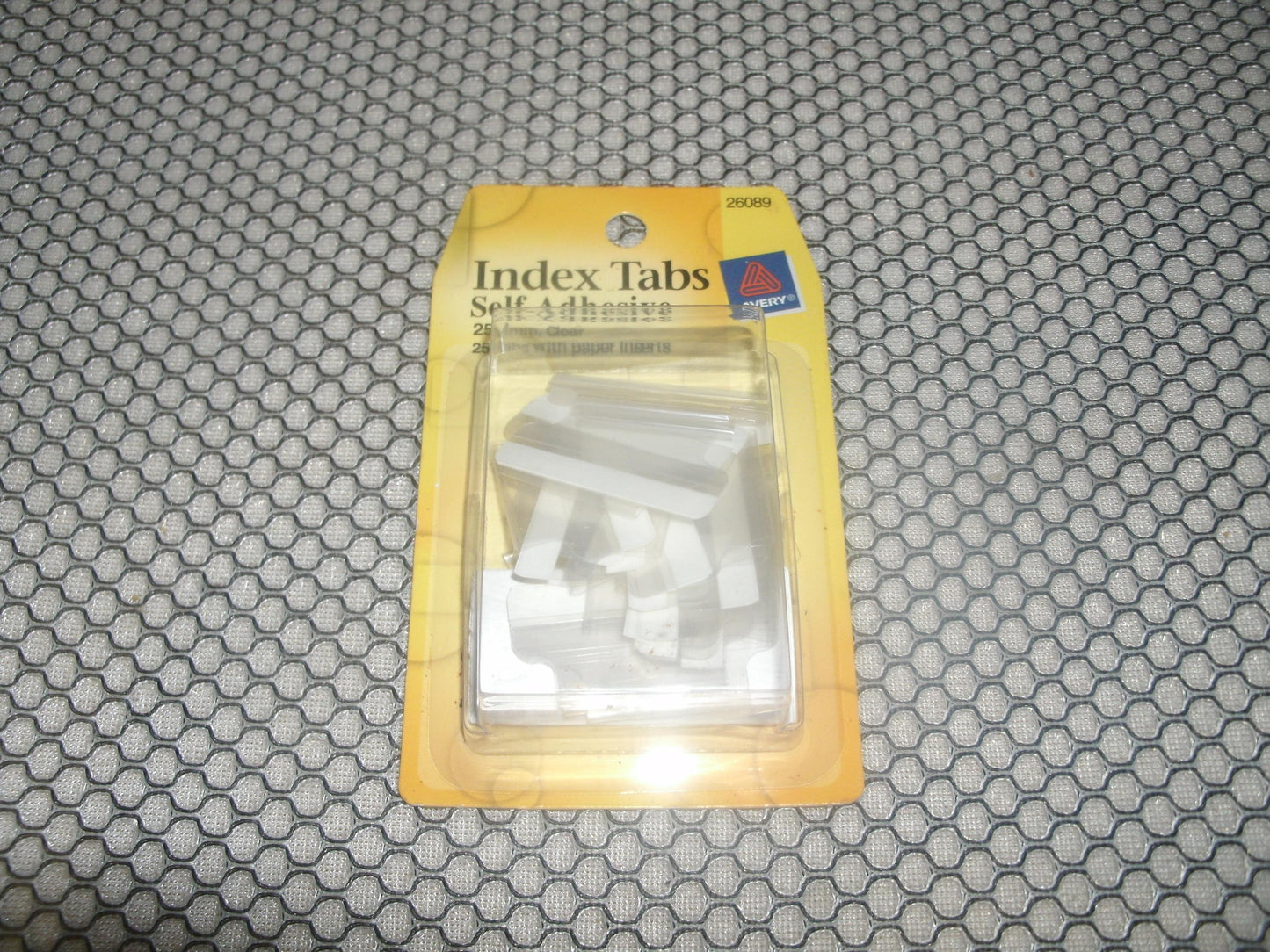 Avery 26089 Index Tabs Self-Adhesive Tabs. Clear. New.