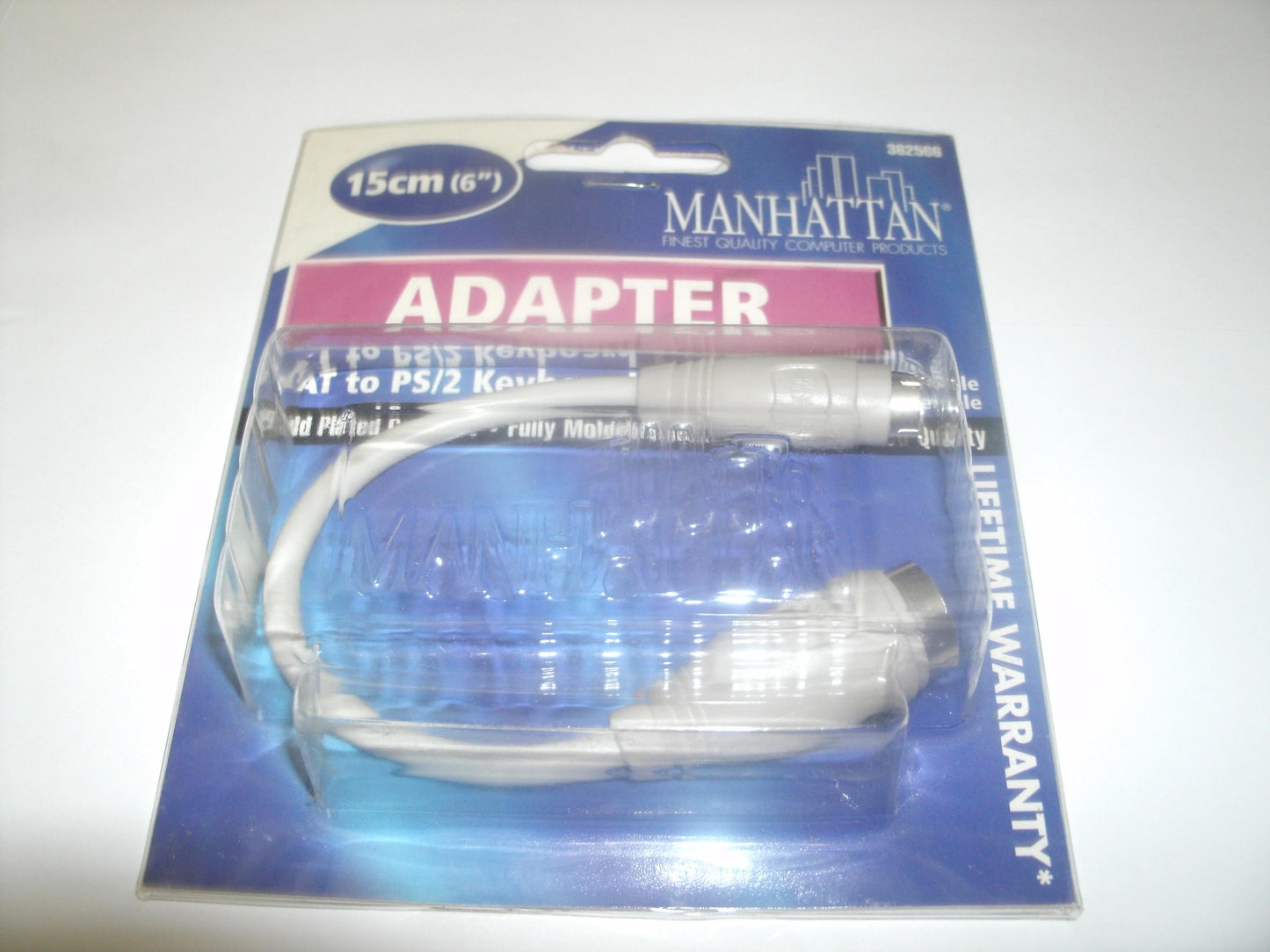 Manhattan 360388 AT to PS/2 Keyboard Adapter. New.