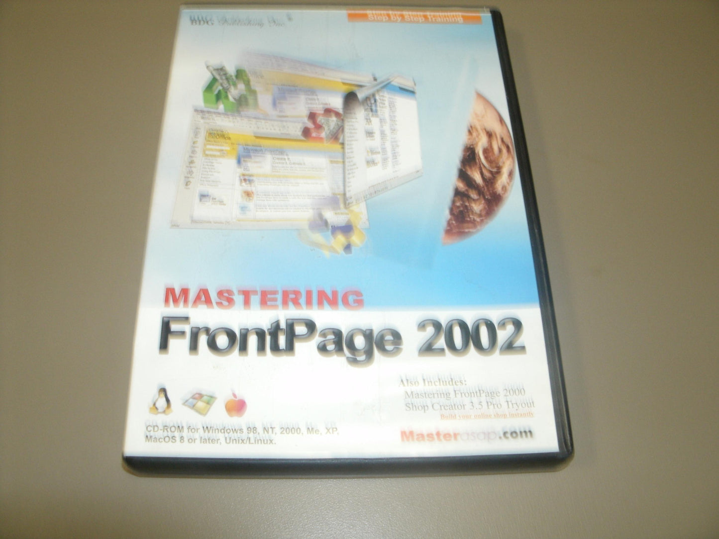 Mastering FrontPage 2002. Used. CD-ROM. 634910000951.