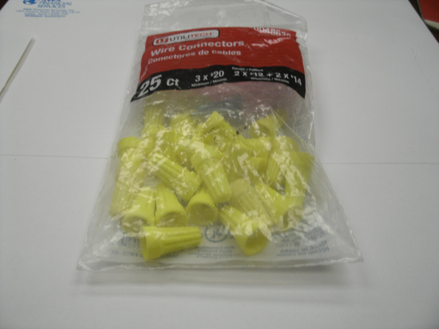 UtiliTech 0048630 Wire Connectors. New. 25 Count. (W25)