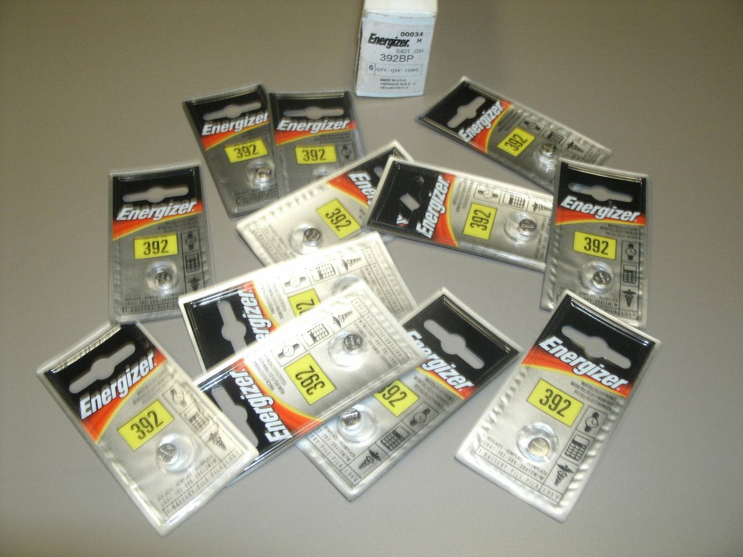 Energizer 392BP, 392. Batteries.. New. Lot of 12.